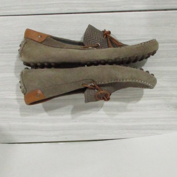 MIKE KONO TAUPE SUEDE DRIVING MOCS/LOAFER - Picture 7 of 9